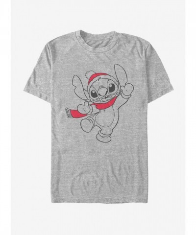 Disney Lilo & Stitch Grey Holiday T-Shirt for Men