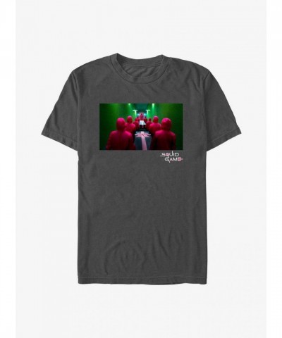 Squid Game Guards with Coffins T-Shirt - Men's Grey