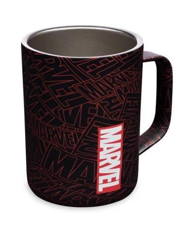 Corkcicle Marvel Logo Stainless Steel Mug - Keep Your Drink Hot or Cold