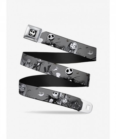 The Nightmare Before Christmas Jack & Sally Cemetery Scene Adjustable Seatbelt