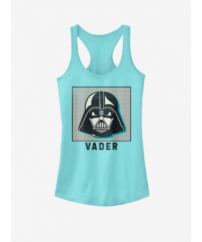 Star Wars Girls Cotton Vader Tank Top - Blue
