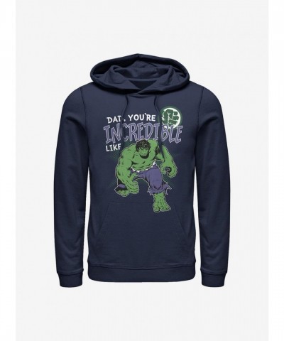 Marvel Men's Comfortable Hulk Hoodie - Blue