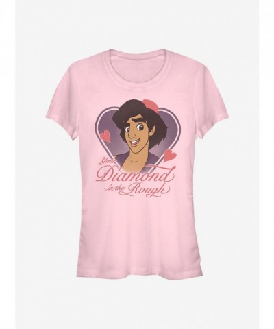 Disney Aladdin T-Shirt for Girls - PINK, Lightweight and Comfortable