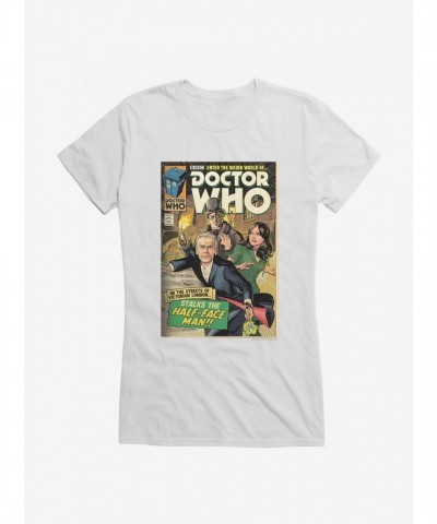 Doctor Who Half Face Man Graphic Tee for Girls