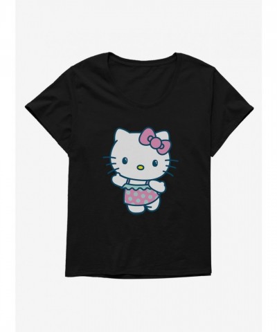 Hello Kitty Vacation Chic Plus Size Swim Tee for Girls