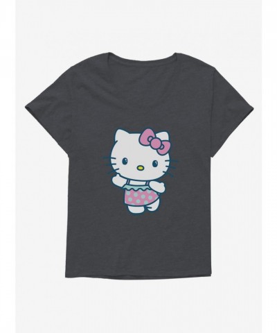 Hello Kitty Vacation Chic Plus Size Swim Tee for Girls