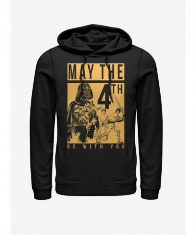 Star Wars May the Fourth Unisex Hoodie - Black