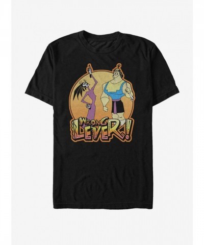 Disney The Emperor's New Groove Wrong Lever Unisex T-Shirt - Black