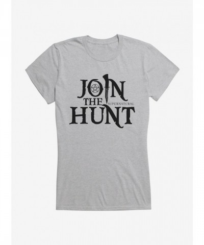 Supernatural Hunt Logo Lightweight Cotton Girls T-Shirt