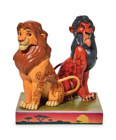 Simba and Scar Proud and Petulant Hand-Painted Figures by Jim Shore – The Lion King