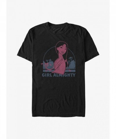 Disney Mulan Girl Power T-Shirt - Black