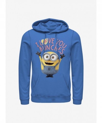 Minions Banana Love Unisex Hoodie - Blue