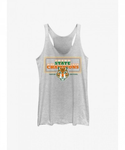 Stranger Things State Champions Tank Top for Girls - White