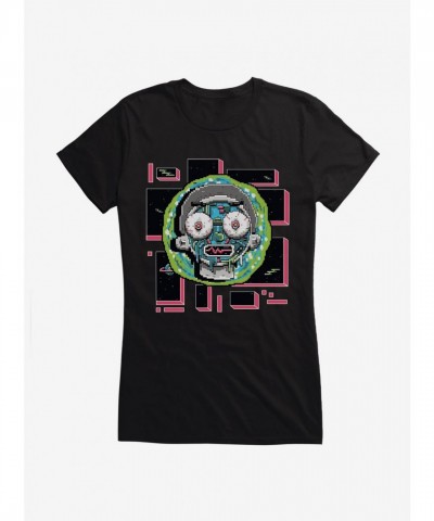 Rick And Morty 8-Bit Morty Graphic Tee for Girls