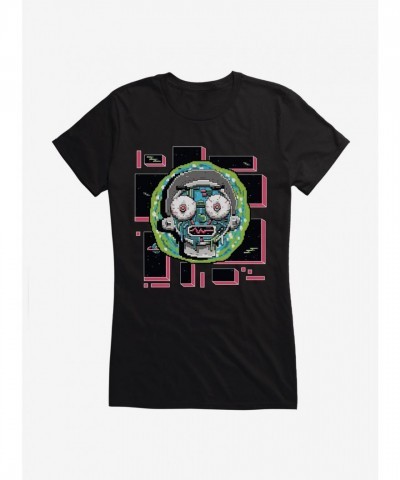 Rick And Morty 8-Bit Morty Graphic Tee for Girls