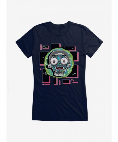 Rick And Morty 8-Bit Morty Graphic Tee for Girls