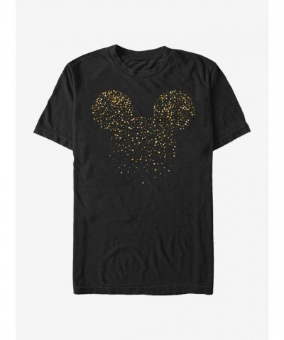 Disney Mickey Mouse Graphic T-Shirt - Lightweight Cotton Men's Black