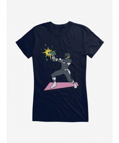 Mighty Morphin Power Rangers Black Ranger Tee for Girls