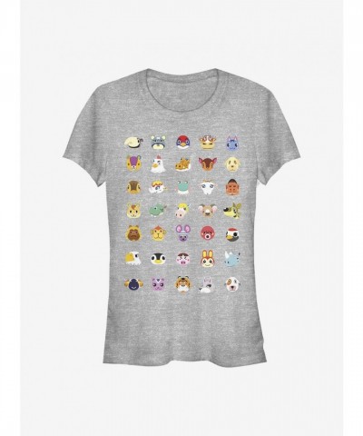 Nintendo Animal Crossing Girls T-Shirt - Grey, Lightweight and Comfortable