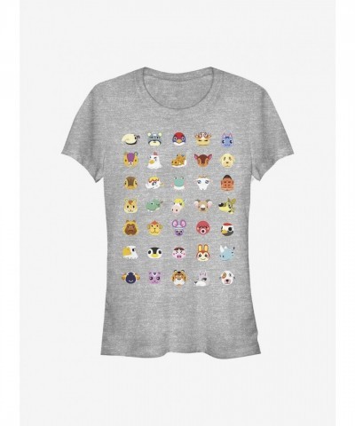 Nintendo Animal Crossing Girls T-Shirt - Grey, Lightweight and Comfortable