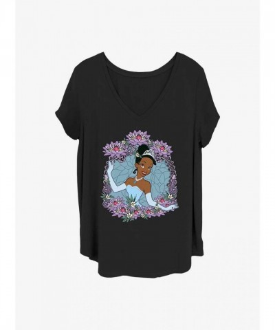 Disney Tiana The Princess and the Frog Love Plus Size T-Shirt for Girls - BLACK