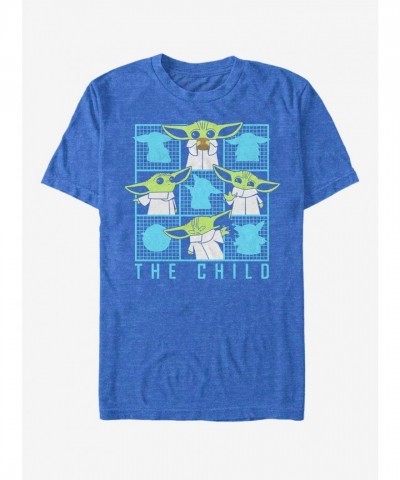 Star Wars Mandalorian Child Box Tee - Blue Men's Comfortable Blend