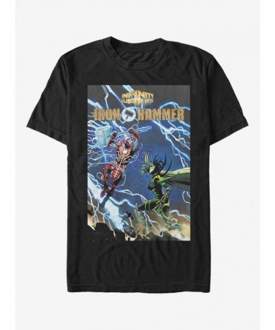 Marvel's Thor Iron Hammer Men's T-Shirt - Black