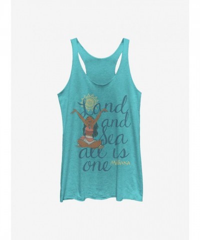 Disney Moana Oceanic Adventure Girls Tank Top - Blue
