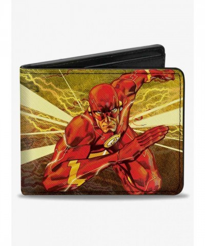 DC Comics The Flash Bifold Wallet in Premium Vegan Leather - Men's Edition