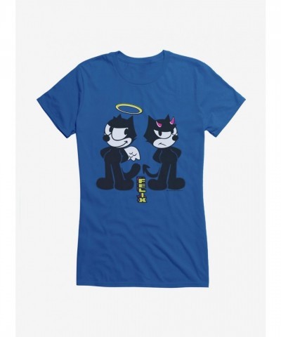 Felix The Cat Good vs Evil Girls T-Shirt - Junior Sizes