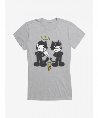 Felix The Cat Good vs Evil Girls T-Shirt - Junior Sizes