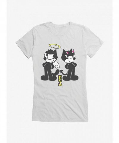 Felix The Cat Good vs Evil Girls T-Shirt - Junior Sizes