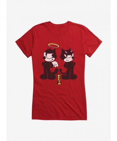 Felix The Cat Good vs Evil Girls T-Shirt - Junior Sizes