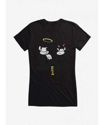 Felix The Cat Good vs Evil Girls T-Shirt - Junior Sizes
