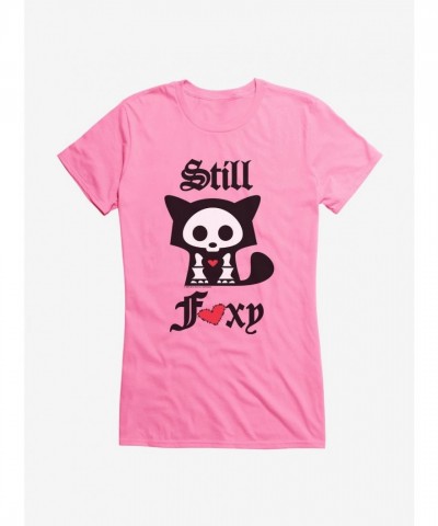 Skelanimals Girls Still Foxy Tee - Junior Sizes, Lightweight Cotton