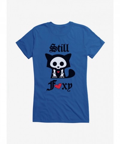 Skelanimals Girls Still Foxy Tee - Junior Sizes, Lightweight Cotton