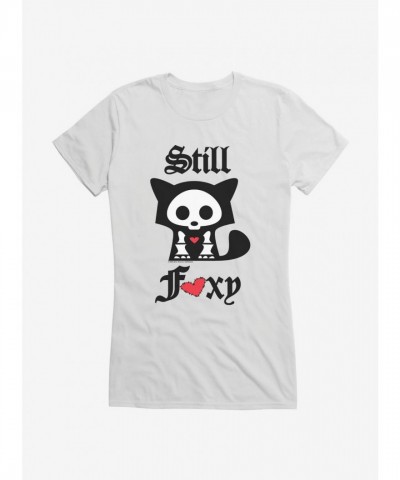 Skelanimals Girls Still Foxy Tee - Junior Sizes, Lightweight Cotton