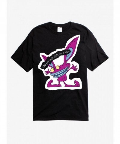 Aaahh!!! Real Monsters Ickis Unisex Black T-Shirt