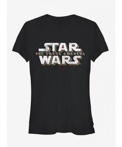 Star Wars Classic Logo Fitted T-Shirt for Girls - Black