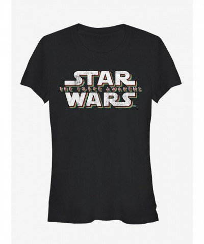 Star Wars Classic Logo Fitted T-Shirt for Girls - Black