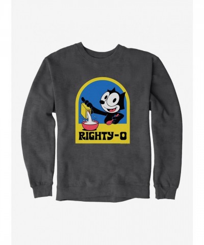 Felix The Cat Righty-O Men's Heavyweight Fleece Sweatshirt