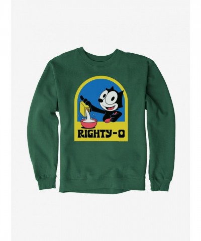Felix The Cat Righty-O Men's Heavyweight Fleece Sweatshirt