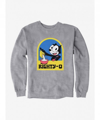 Felix The Cat Righty-O Men's Heavyweight Fleece Sweatshirt