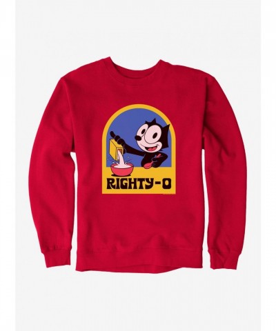 Felix The Cat Righty-O Men's Heavyweight Fleece Sweatshirt